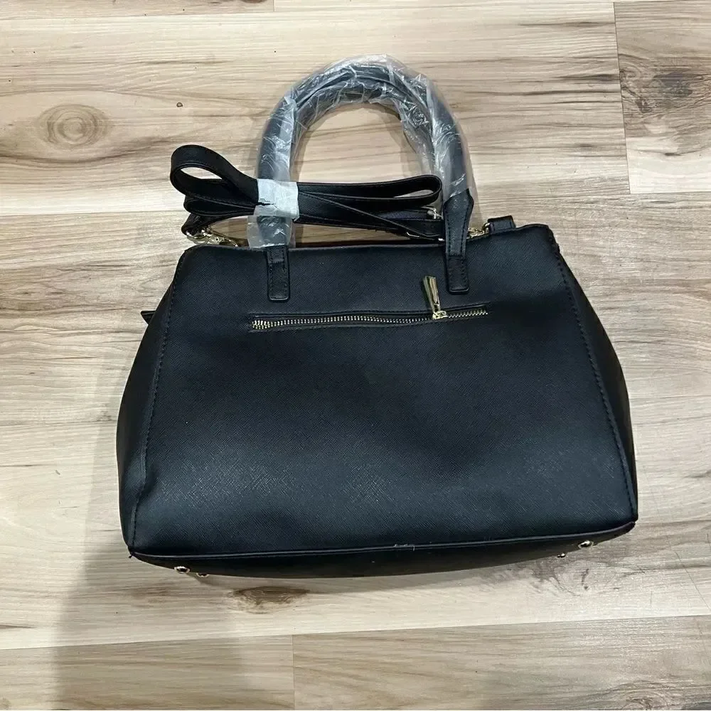 NEW Kenneth Cole Reaction Harriet Satchel Black